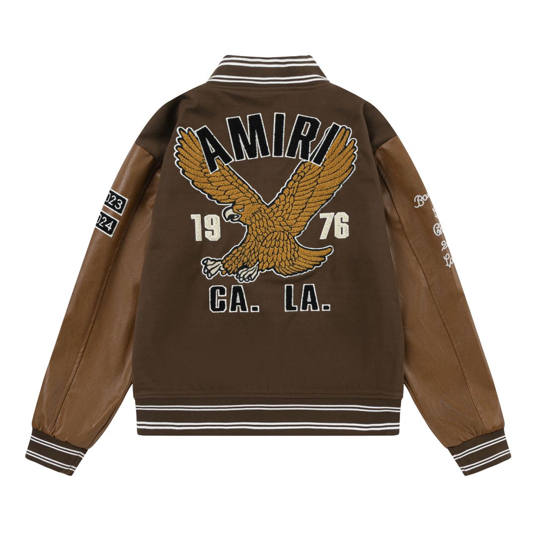 Oversized Eagle Varsity Jacket