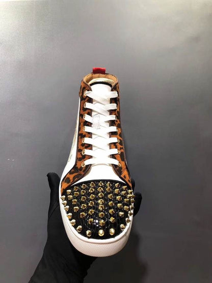 High Top Sneaker With Spikes