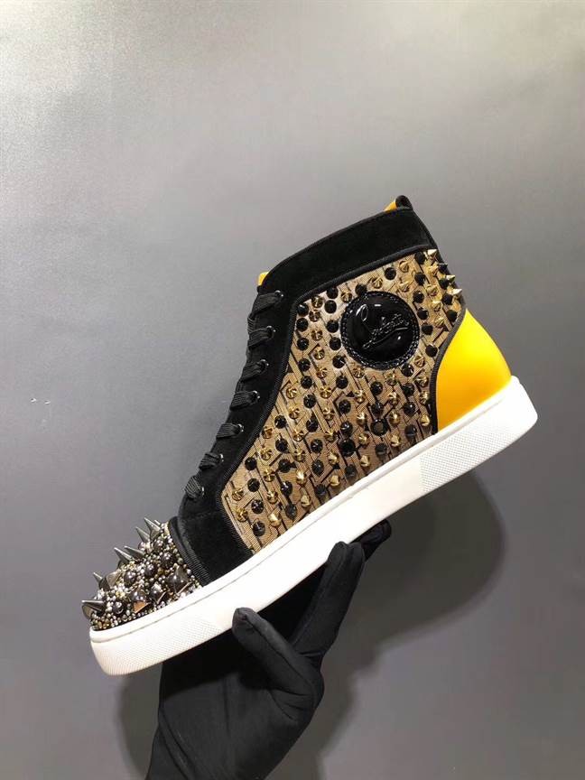 High Top Sneaker With Spikes