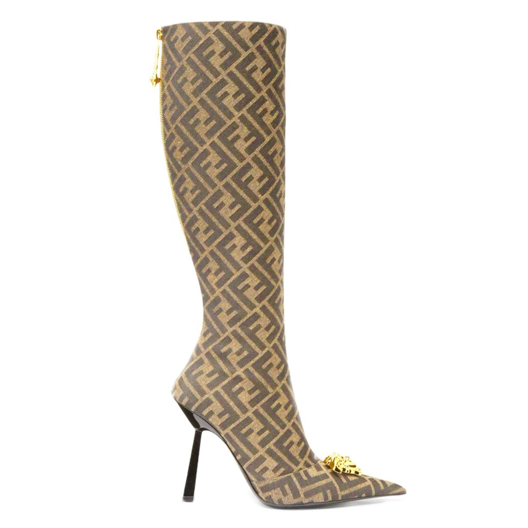 Jacquard F Boots With Medusa (Women’s)