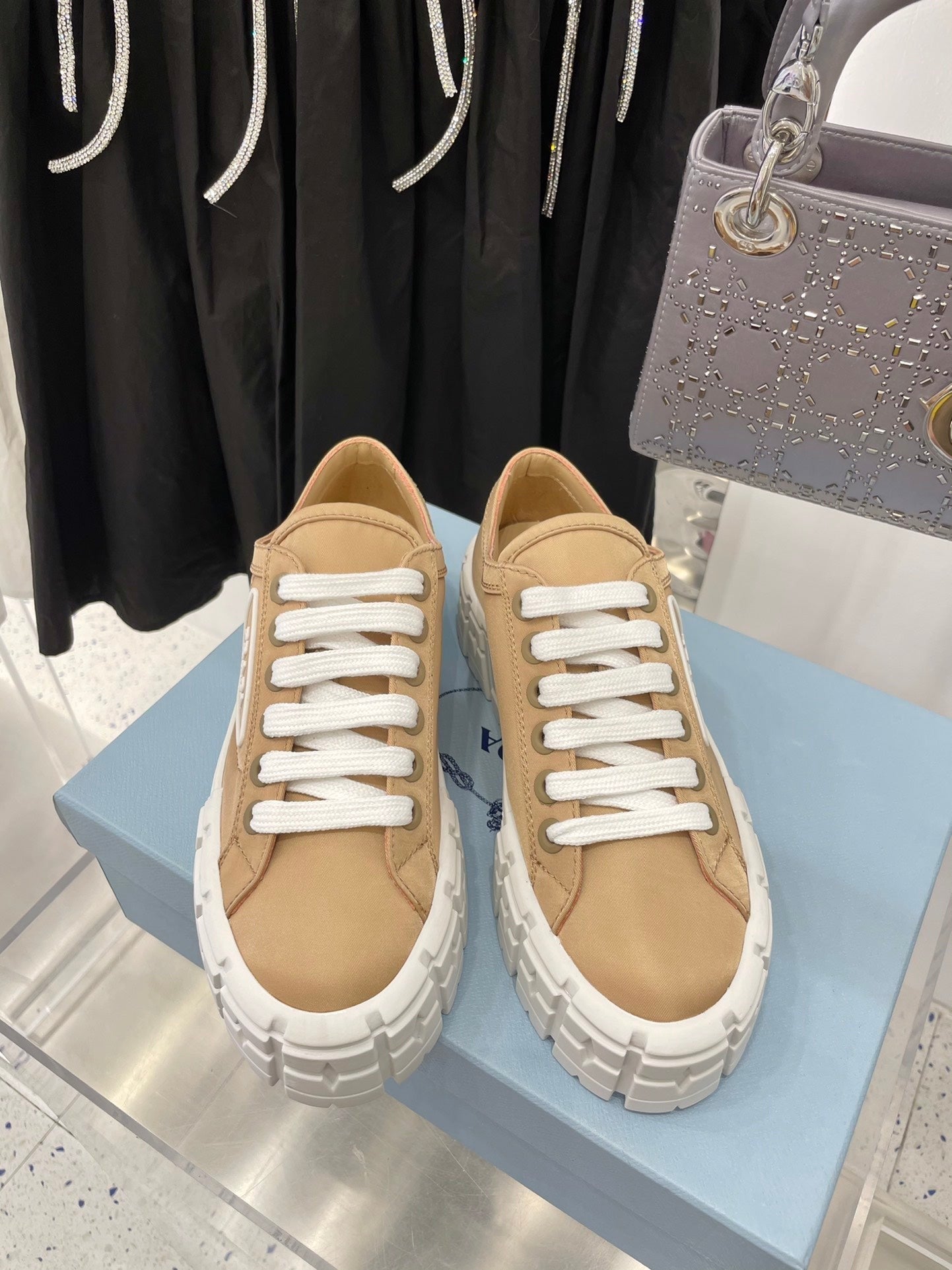 Gabardine Platform Sneaker (Women’s)