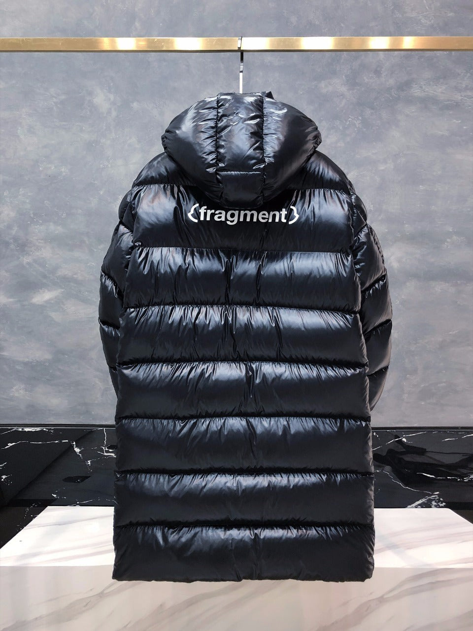 Fragment Long Down Jacket