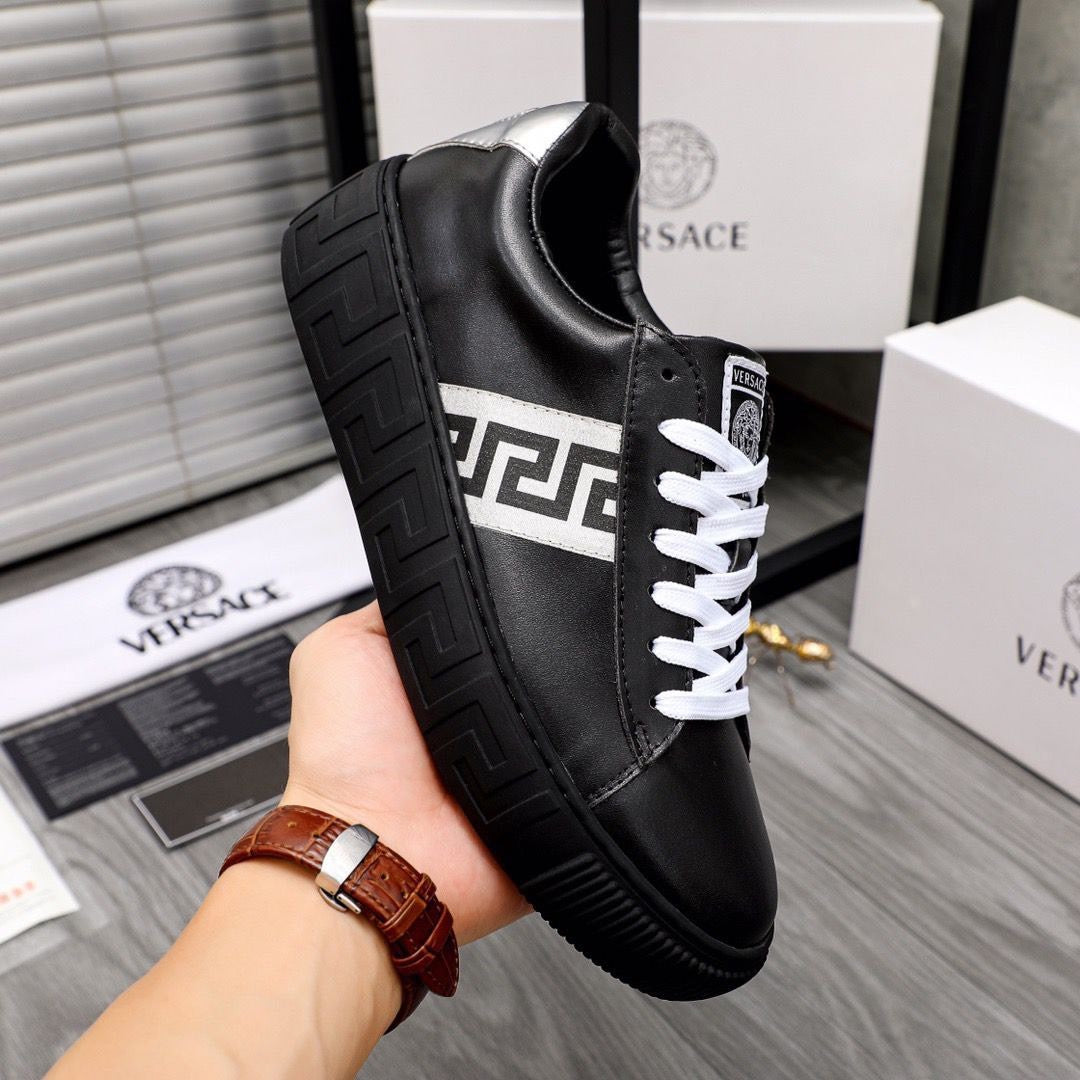 Greca Black Silver Sneakers