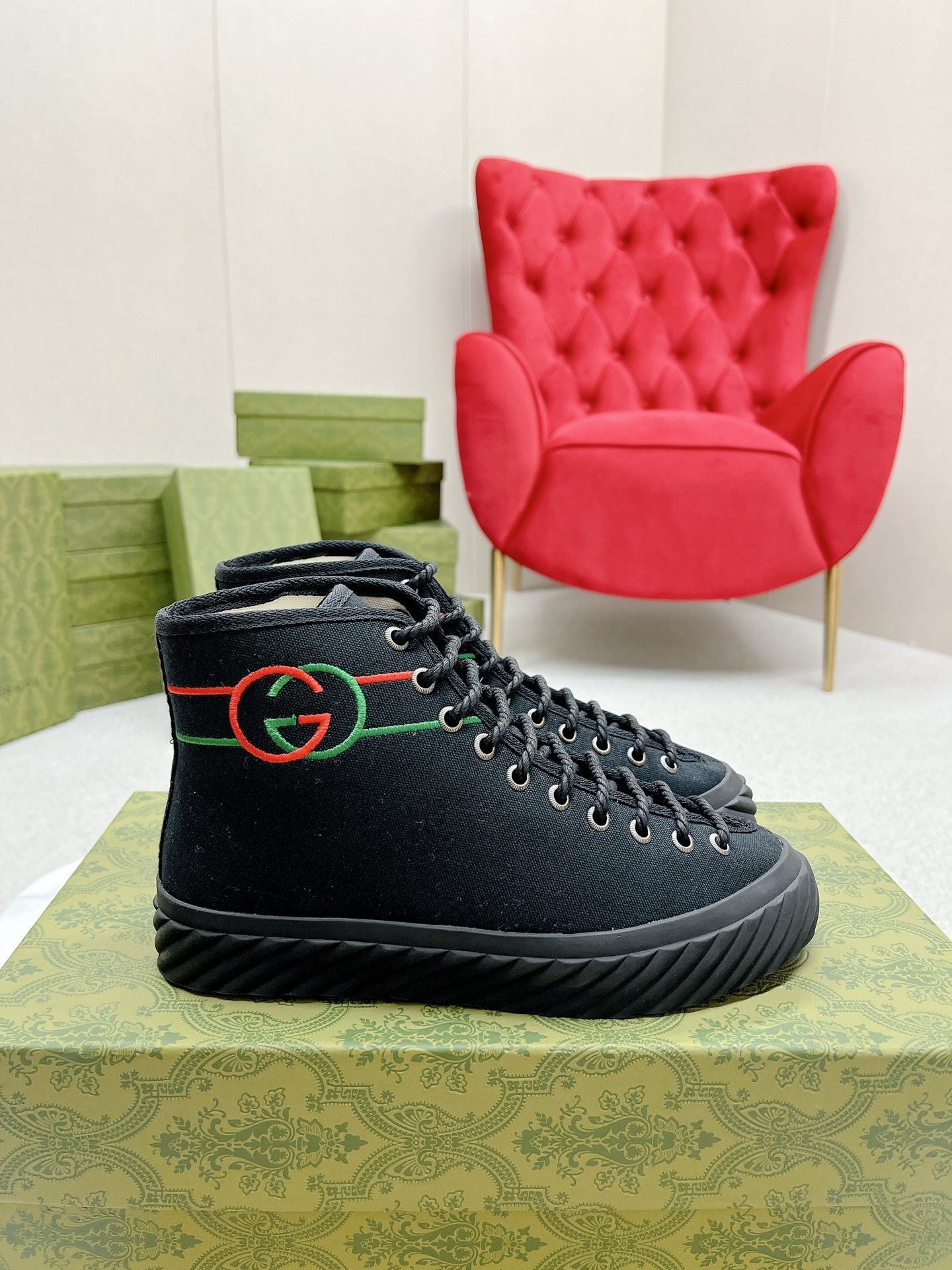 High Top Double G Sneakers