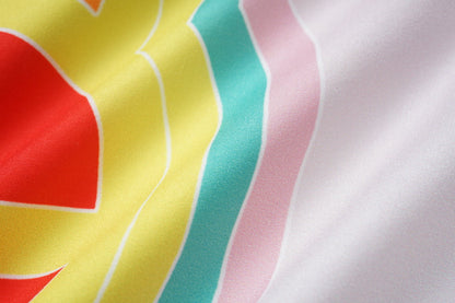 Rainbow Monogram Silk Shirt