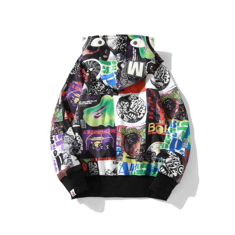 Album Monogram Shark Hoodie Multicolor