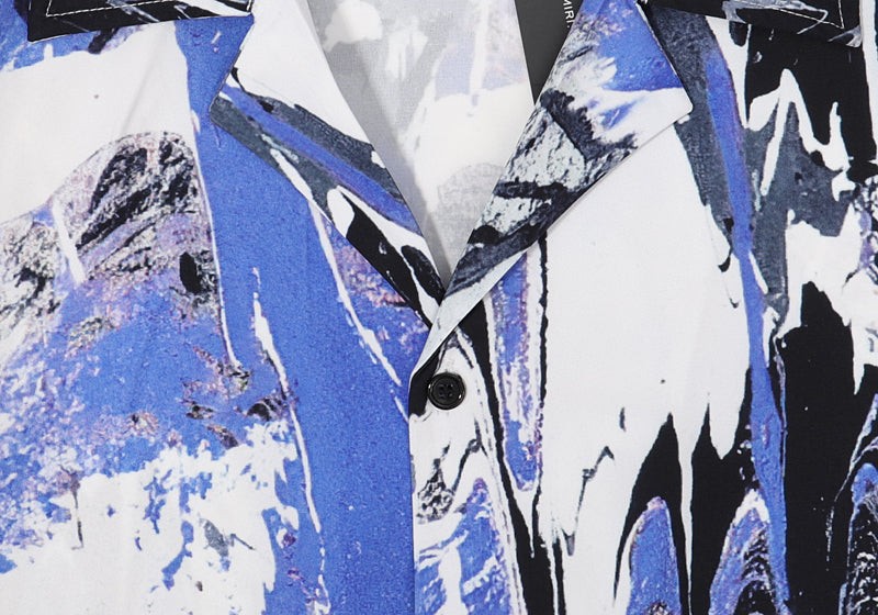 Paint-Splatter Silk Shirt