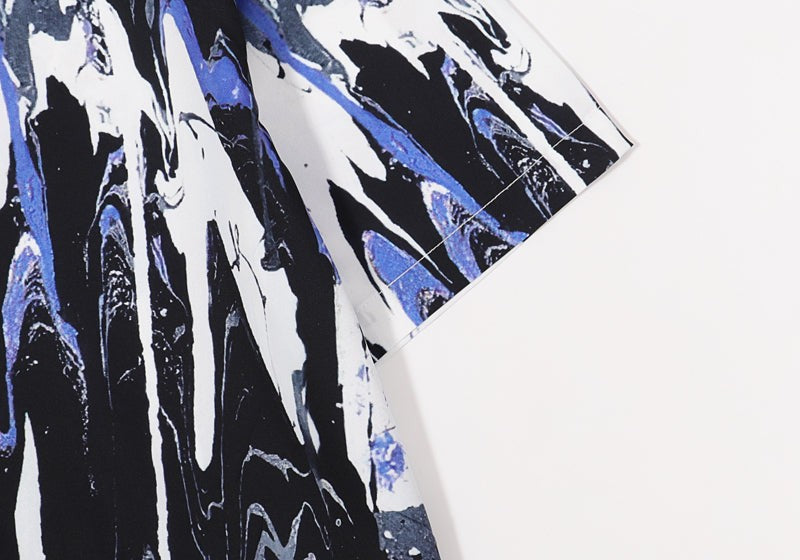 Paint-Splatter Silk Shirt