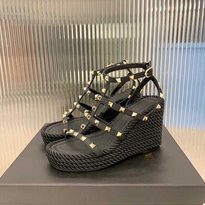 Rockstud Wedge Sandal (Women’s)