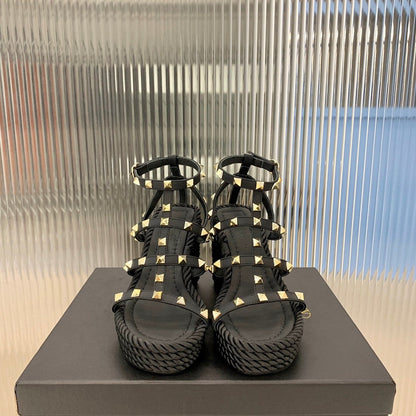 Rockstud Wedge Sandal (Women’s)