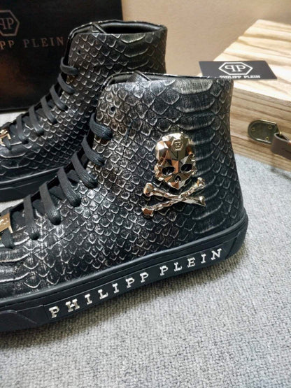 Croc Pattern Skull Sneakers (Men’s)