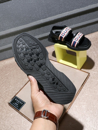 Web Stripe Strap Sandal