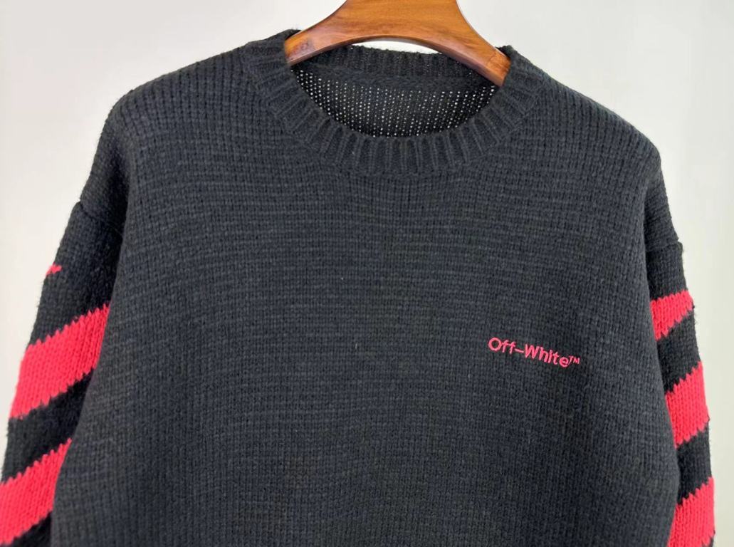 Brushed Mohair Diag Arrows Sweater