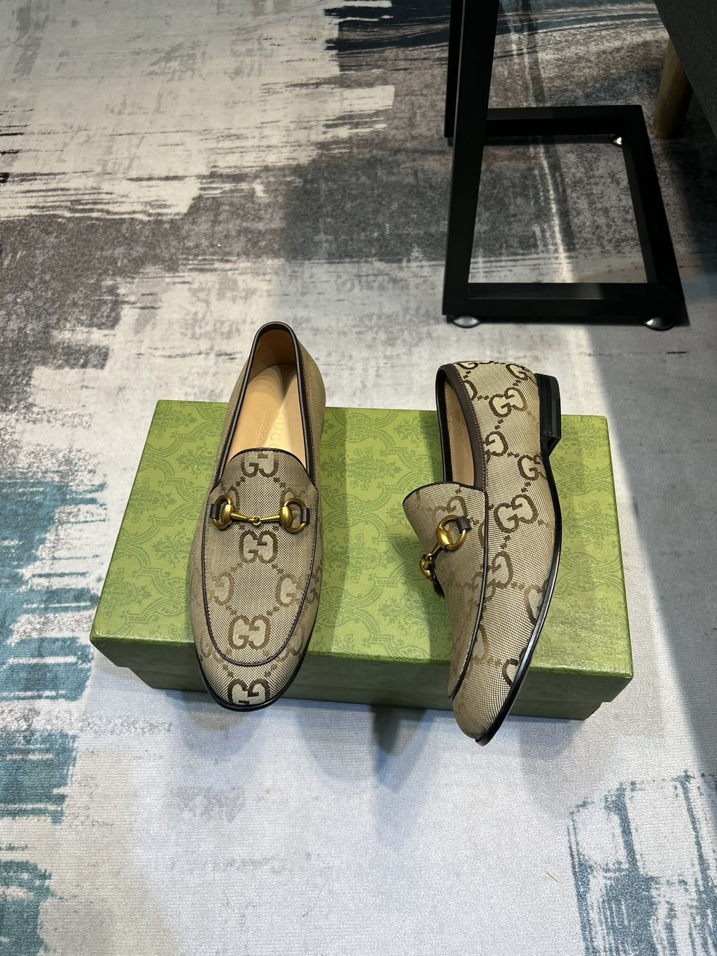 Jumbo Double G Logo Loafers (Men's)