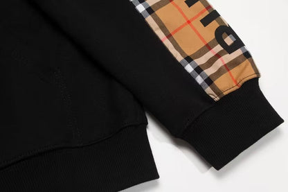 Vintage Check Sleeve Hoodie