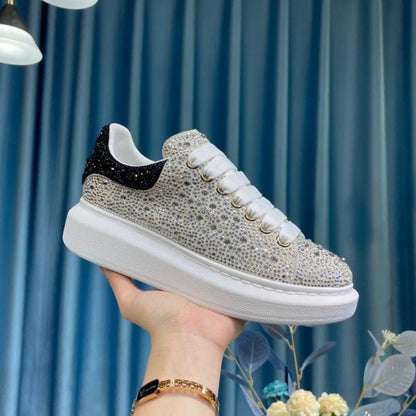 Oversized Crystal Low Top Sneakers