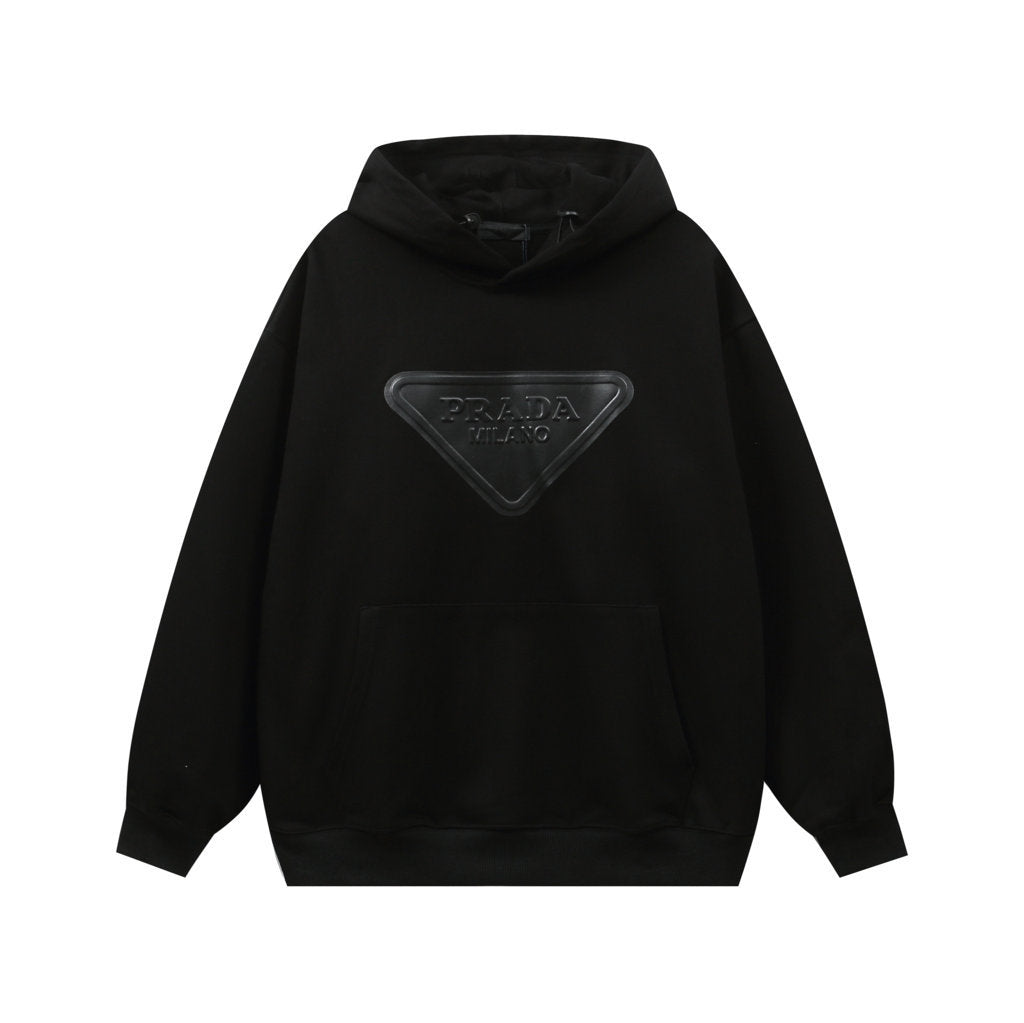 Plaque Logo Hoodie