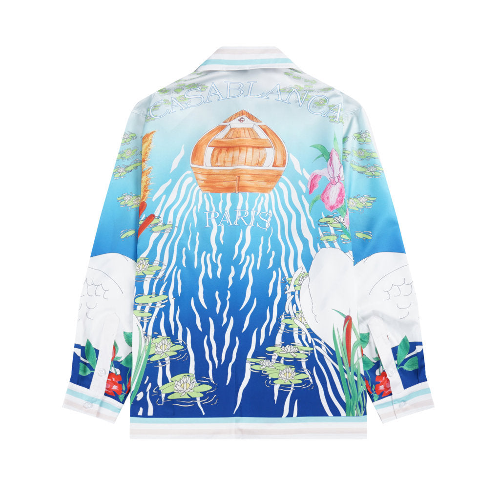 Le Lac Tranquille Silk Shirt