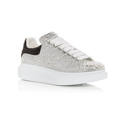 Oversized Crystal Low Top Sneakers