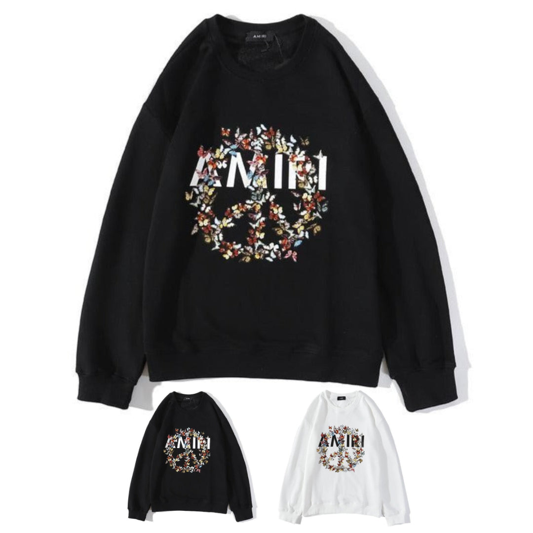 Butterfly Print Logo Sweatshirt