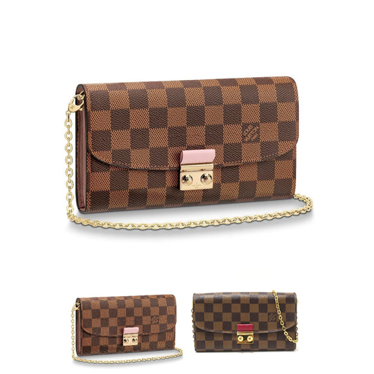 Croisette Damier Chain Wallet