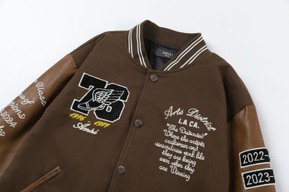 Oversized Eagle Varsity Jacket