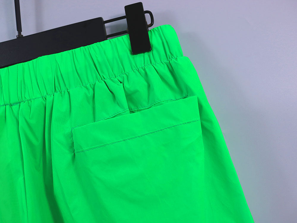 Green Curved Logo Swim Shorts