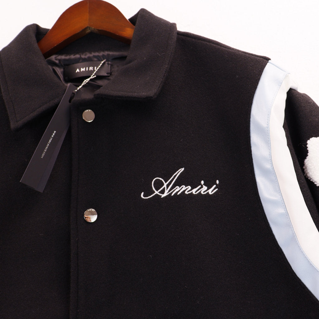 Signature Logo With Bones Baseball Jacket