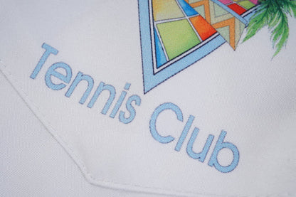 Afro Cubism Tennis Club Silk Shirt