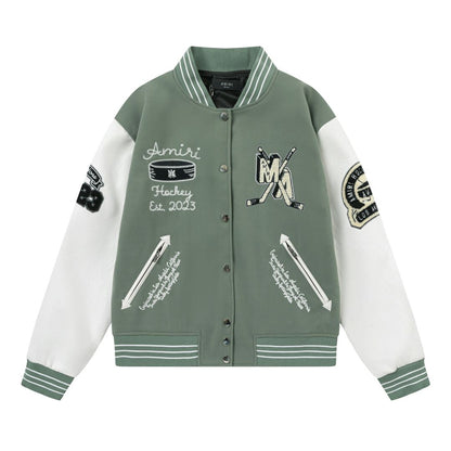 Logo Applique Varsity Jacket