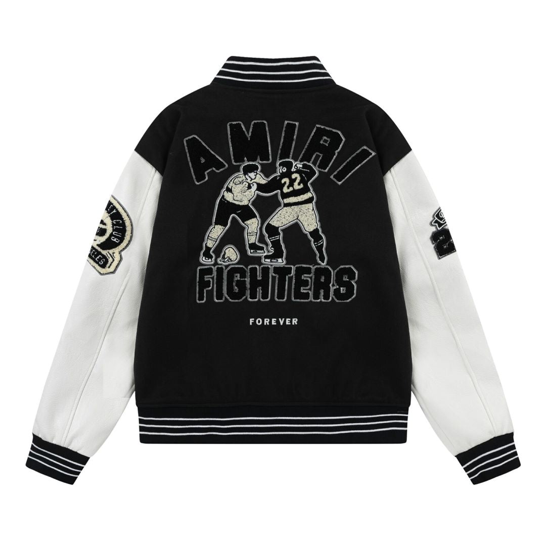 Logo Applique Varsity Jacket