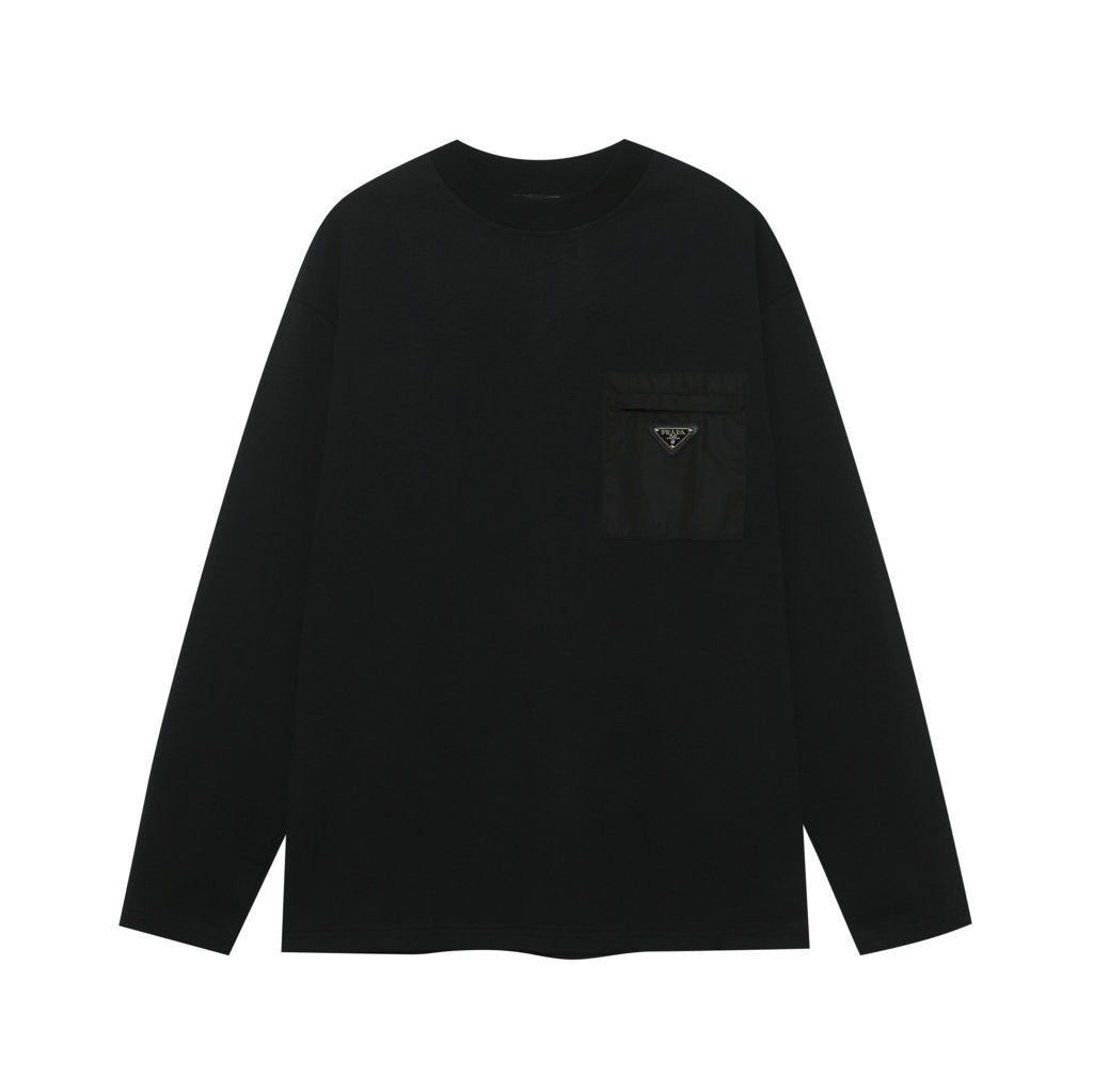 Side Pocket Plaque Logo Sweatshirt